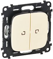 Переключатель с подсветкой без рамки Legrand Valena Allure 2-кл. проходной слоновая кость  картинка